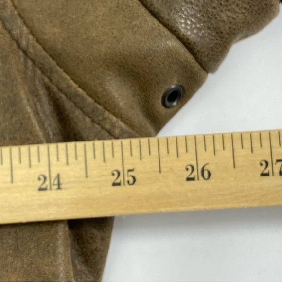 Cabelas Bomber Brown Soft Leather Jacket Men’s XL Regular Aviator Flight A 261 - Picture 11 of 16